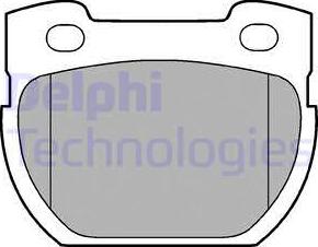 Delphi LP777 - Brake Pad Set, disc brake autospares.lv