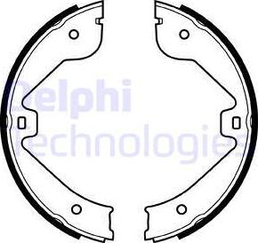 Delphi LS1998 - Brake Shoe Set, parking brake autospares.lv