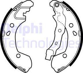 Delphi LS1965 - Brake Shoe Set autospares.lv