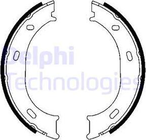 Delphi LS1905 - Brake Shoe Set, parking brake autospares.lv