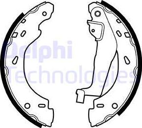 Delphi LS1910 - Brake Shoe Set autospares.lv