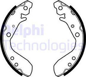 Delphi LS1984 - Brake Shoe Set autospares.lv