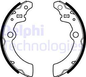 Delphi LS1933 - Brake Shoe Set autospares.lv