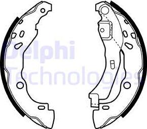 Delphi LS1929 - Brake Shoe Set autospares.lv