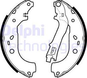 Delphi LS1979 - Brake Shoe Set autospares.lv