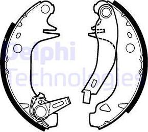 Delphi LS1441 - Brake Shoe Set autospares.lv