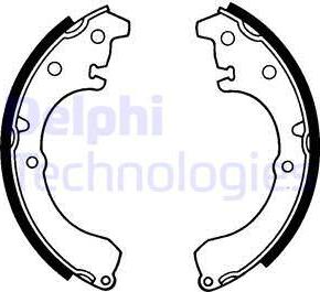 Delphi LS1457 - Brake Shoe Set autospares.lv