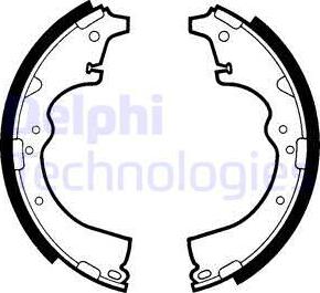 Delphi LS1409 - Brake Shoe Set autospares.lv