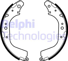 Delphi LS1408 - Brake Shoe Set autospares.lv