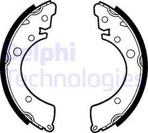 Delphi LS1417 - Brake Shoe Set autospares.lv