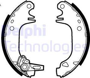 Delphi LS1423 - Brake Shoe Set autospares.lv