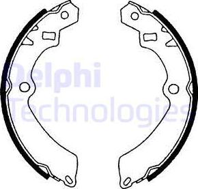 Delphi LS1599 - Brake Shoe Set autospares.lv