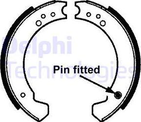 Delphi LS1695 - Brake Shoe Set autospares.lv