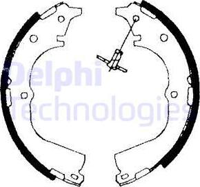 Delphi LS1654 - Brake Shoe Set autospares.lv