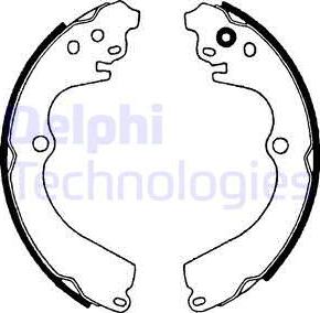 Delphi LS1604 - Brake Shoe Set autospares.lv