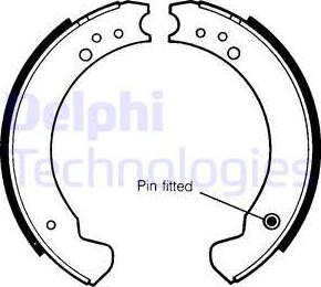 Delphi LS1089 - Brake Shoe Set autospares.lv