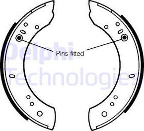 Delphi LS1072 - Brake Shoe Set autospares.lv