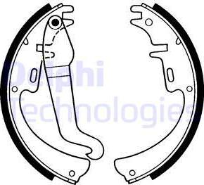 Delphi LS1144 - Brake Shoe Set autospares.lv