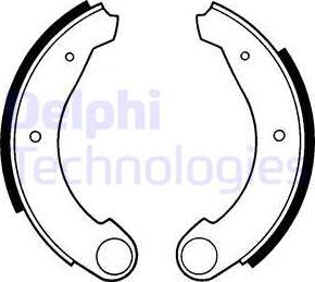 Delphi LS1159 - Brake Shoe Set autospares.lv