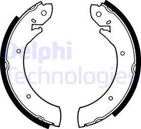 Delphi LS1179 - Brake Shoe Set autospares.lv