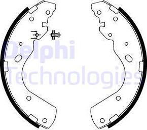 Delphi LS1897 - Brake Shoe Set autospares.lv