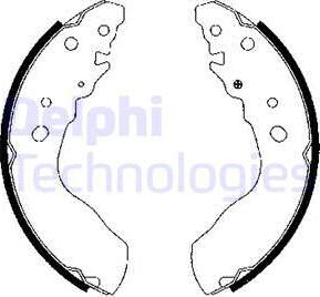 Delphi LS1845 - Brake Shoe Set autospares.lv