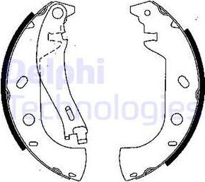 Delphi LS1847 - Brake Shoe Set autospares.lv