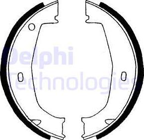 Delphi LS1851 - Brake Shoe Set autospares.lv