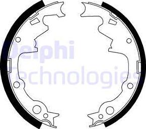 Delphi LS1800 - Brake Shoe Set autospares.lv