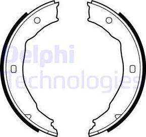 Delphi LS1881 - Brake Shoe Set, parking brake autospares.lv