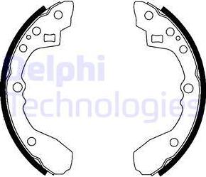 Delphi LS1824 - Brake Shoe Set autospares.lv