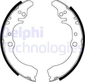 Delphi LS1823 - Brake Shoe Set autospares.lv