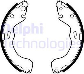 Delphi LS1879 - Brake Shoe Set autospares.lv