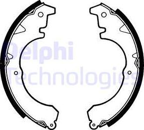 Delphi LS1358 - Brake Shoe Set autospares.lv