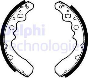 Delphi LS1362 - Brake Shoe Set autospares.lv