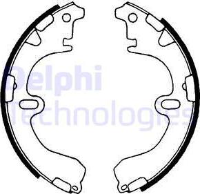 Delphi LS1315 - Brake Shoe Set autospares.lv