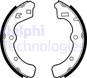 Delphi LS1316 - Brake Shoe Set autospares.lv