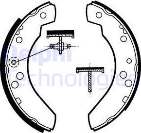 Delphi LS1311 - Brake Shoe Set autospares.lv