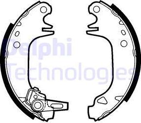 Delphi LS1382 - Brake Shoe Set autospares.lv