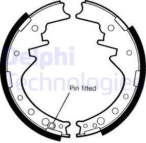 Delphi LS1335 - Brake Shoe Set autospares.lv