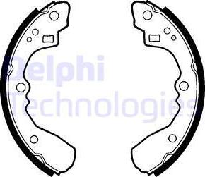 Delphi LS1326 - Brake Shoe Set autospares.lv