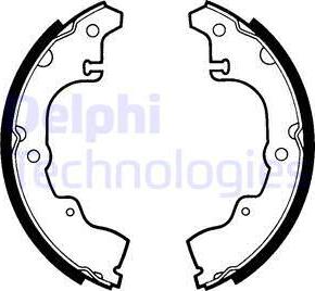 Delphi LS1320 - Brake Shoe Set autospares.lv