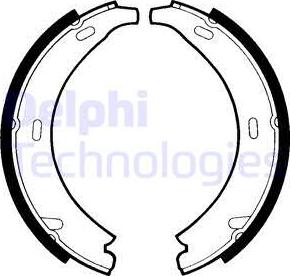 Delphi LS1371 - Brake Shoe Set, parking brake autospares.lv