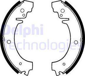 Delphi LS1219 - Brake Shoe Set autospares.lv