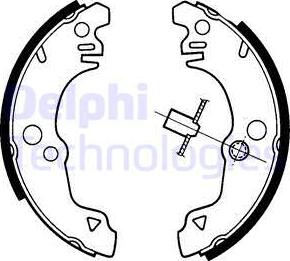 Delphi LS1214 - Brake Shoe Set autospares.lv