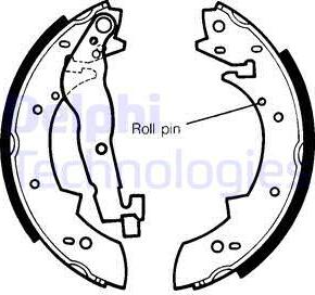 Delphi LS1233 - Brake Shoe Set autospares.lv