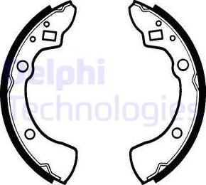 Delphi LS1278 - Brake Shoe Set autospares.lv