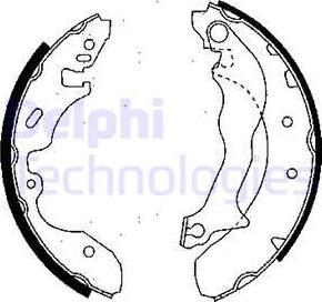 Delphi LS1746 - Brake Shoe Set autospares.lv