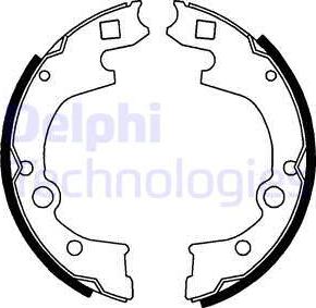 Delphi LS1760 - Brake Shoe Set autospares.lv