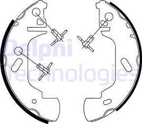 Delphi LS1701 - Brake Shoe Set autospares.lv